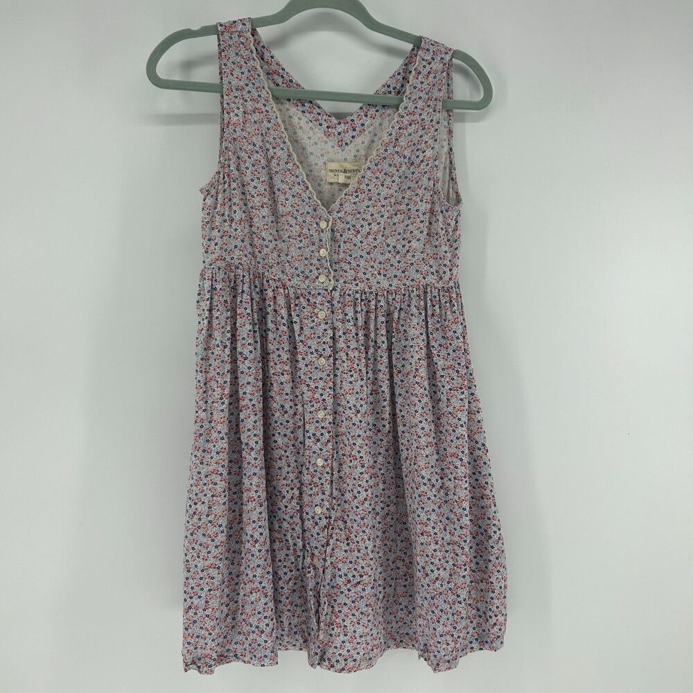 Denim & Supply Ralph Lauren Floral Babydoll Dress Womens XS Button Front Cottage
